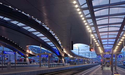 Hauptbahnhof Graz, Österreich