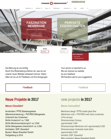Temme // Obermeier Newsletter #8 Titelseite des Newsletter zum Thema neue Homepage