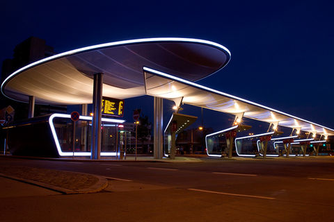 Bus station Halle/Saale