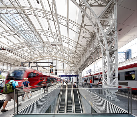 Main station Salzburg, Austria