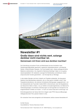 Titelbild des Newsletter zum Thema Ideen